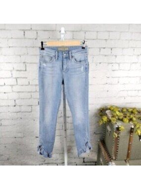 Joe's Jeans The Icon Ruffled Ankle Jeans Blue 25